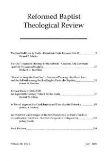 Reformed Baptist Theological Review III - Richard C. Barcellos