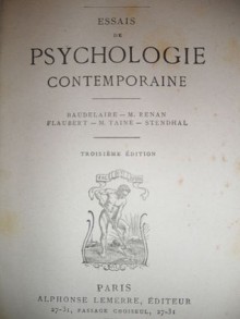 Essais de psychologie contemporaine - Paul Bourget