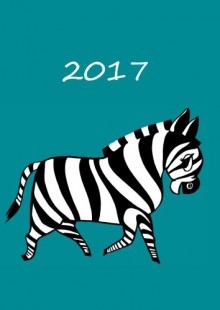 dicker TageBuch Kalender 2017 - Mein Zebra (petrol): Endlich genug Platz für dein Leben! 1 Tag pro DIN A4 Seite - edition cumulus