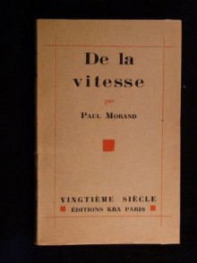 De la vitesse - Paul Morand