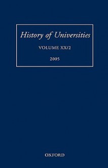 History of Universities: Volume XX/2 - Mordechai Feingold