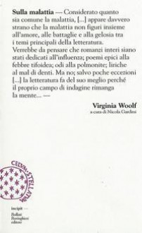 Sulla malattia - Virginia Woolf, Nicola Gardini