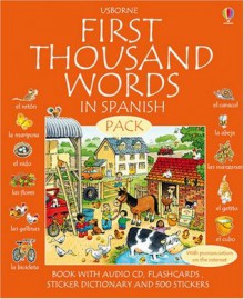 First 1000 Words Pack - Spanish (First Thousand Words) (Usborne First Thousand Words) - Stephen Cartwright