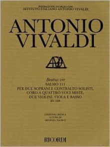 Beatus Vir Rv598: Critical Edition Score - Antonio Lucio Vivaldi