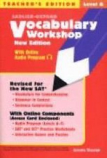 Sadlier-Oxford Vocabulary Workshop (New Edition): Level D [Teacher's Edition] - Jerome Shostak, William H. Sadlier Staff