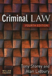 Criminal Law - Tony Storey