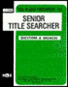 Senior Title Searcher - Jack Rudman, National Learning Corporation