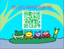 five little froggies in QR code - Harris Tobias