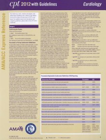 CPT 2012 Express Reference Coding Card Cardiology - American Medical Association