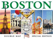 Boston Popout Map: Greater & Downtown Boston, Beacon Hill, Harvard Square, Subway (Popout Map) - Rand McNally