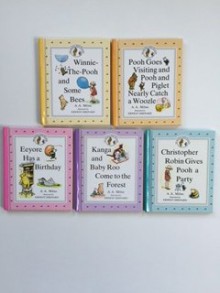 Winnie-the-Pooh and Some Bees, Pooh Goes Visiting and Pooh and Piglet Nearly Catch a Woozle, Eeyore Has a Birthday, Kanga and Baby Roo Come to the Forest and Christopher Robin Gives a Party : Set of 5 Books - Ernest H. Shepard, A.A. Milne