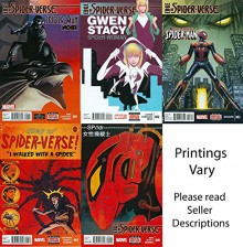 Edge of Spider-Verse Issues 1-5 Complete Set (Including ISSUE #2 featuring Gwen Stacy Spider-Woman)!!! - Fabrice Sapolsky, David Hine