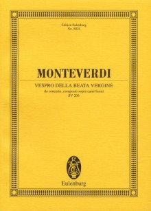 Vespro Della Beata Vergine, Sv 206: Marienvesper (1610) - Claudio Monteverdi