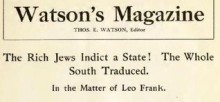 Leo Frank and Rich Jews Indict the State of Georgia - Watson's Magazine - Tom Watson