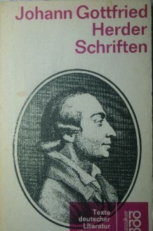 Schriften - Johann Gottfried Herder