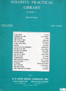 Soloist Practical Library of Sacred Songs: High Voice, Book 1 - Richard D. Row, Various