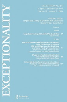 Large-Scale Testing of Students with Disabilities: A Special Issue of Exceptionality - Gerald Tindal