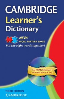 Cambridge Learner's Dictionary [With CDROM and CD-ROM User's Guide] - Cambridge University Press