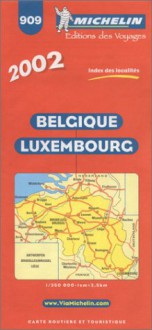 Michelin Belgium-Luxembourg Map No. 909, 5e - Michelin Travel Publications