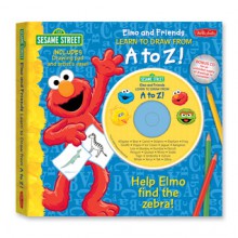 Sesame Street's Elmo and Friends Learn to Draw from A to Z: Help Elmo find the zebra! - Tom Brannon, Walter Foster Publishing, Diana Fisher