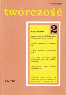 Twórczość, nr 2 (591)/ 1995 - Elias Canetti, Józef Ozga-Michalski, Redakcja miesięcznika Twórczość