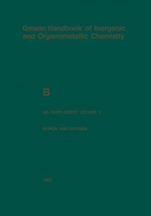 Boron and Oxygen - Gert Heller, Jürgen Faust, Kurt Niedenzu, R. Bohrer