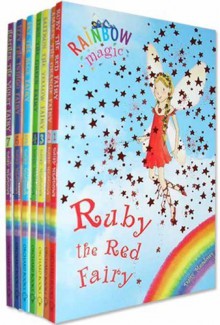 Rainbow Magic Colour Fairies Collection 7 Books Pack Set (Series 1 to 7) RRP £27.93 ( Ruby the Red Fairy, Amber the Orange Fairy, Saffron the Yellow Fairy, Fern the Green Fairy, Sky the Blue Fairy, Izzy the Indigo Fairy, Heather the Violet Fairy ) (Rainbo - Daisy Meadows