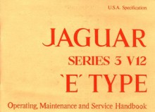 Jaguar E-Type V12 Series 3 (US) Handbook - Brooklands Books Ltd