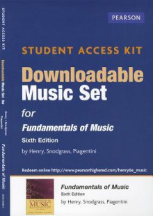 Downloadable Music Set for Fundamentals of Music Student Access Kit - Earl Henry, Jennifer Snodgrass, Susan Piagentini