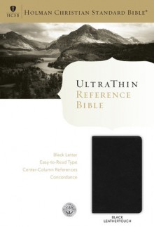 HCSB Ultrathin Reference Bible, Black LeatherTouch - Holman Bible Publisher