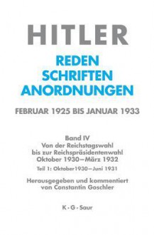 Oktober 1930 - Juni 1931 - Constantin Goschler