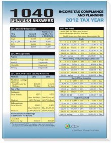 1040 Express Answers, 2012 Tax Year: Income Tax Compliance and Planning - CCH Tax Law