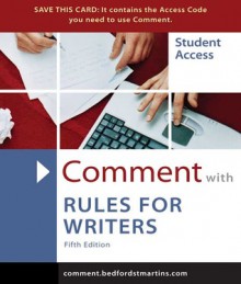 Comment for Rules for Writers - Diana Hacker, Walter Creed