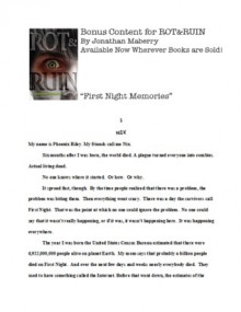 First Night Memories (Benny Imura, #0.5) - Jonathan Maberry