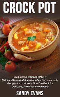 Crock Pot: Drop in your food and forget it: Quick and Easy Meals Ideas for When You're in a rush - Sandy Evans