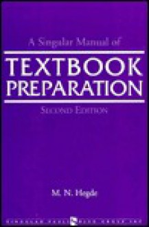 Singular Manual of Textbook Preparation - M.N. Hegde