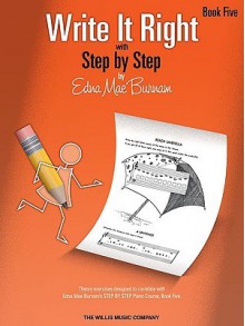 Write It Right, Book 5: With Step by Step - Edna Mae Burnam