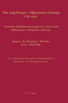 Register Der Beitrager / Mitteiler - Bernhard Fischer