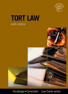 Tort Lawcards 6/e: Sixth Edition (Law Cards) - Routledge-Caven