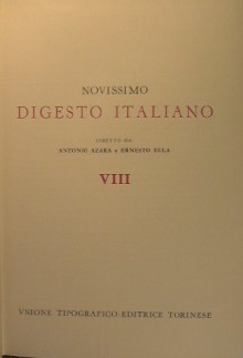 Nuovissimo Digesto : Vol.VIII GR - INVA - AA.VV.