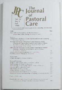 The Journal of Pastoral Care: Volume 52 Number 3, Fall 1998 - Dennis E. Kenny, Nancy J. Ramsay, Anton M. Somlai, Charles A. Weinrich, C. Leon Sims, Bert Jae Je, Michael Hamilton, William L. Killian, Walter V. Moczynski, William R. Kidwell, Orlo Strunk