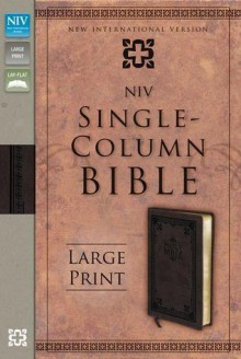 Single-Column Bible Large Print Bible-NIV - Zondervan Publishing