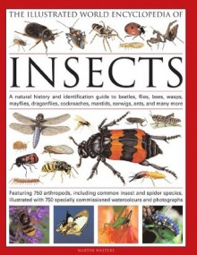 The Illustrated World Encyclopedia of Insects: A natural history and identification guide to beetles, flies, bees wasps, springtails, mayflies, ... crickets, bugs, grasshoppers, fleas, spide - Martin Walters