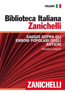 Saggio sopra gli errori popolari degli antichi - Giacomo Leopardi