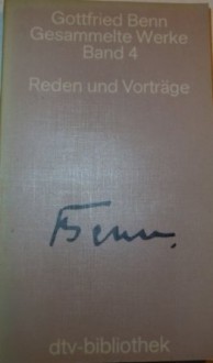 Gesammelte Werke in acht Bänden - Gottfried Benn, Dieter Wellershoff