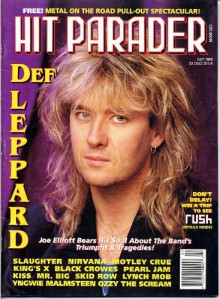 Hit Parader Magazine DEF LEPPARD Slaughter METALLICA CENTERFOLD Lynch Mob SKID ROW Mr Big TRIXTER July 1992 (Hit Parader Magazine) - Andy Secher