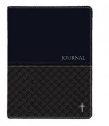 Charcoal Luxleather Journal W Cross - Christian Art Gifts