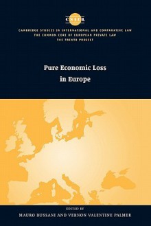 Pure Economic Loss in Europe - Mauro Bussani, Vernon Valentine Palmer