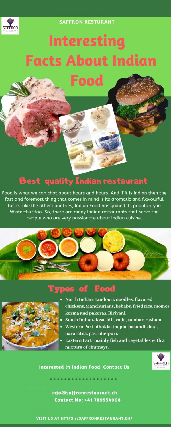 Exciting Factors About Indian Food of Saffron Restaurant 