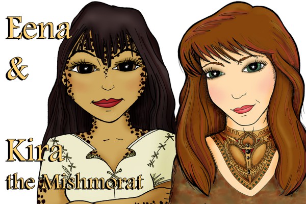 Eena and Kira the Mishmorat from the Harrowbethian Saga 